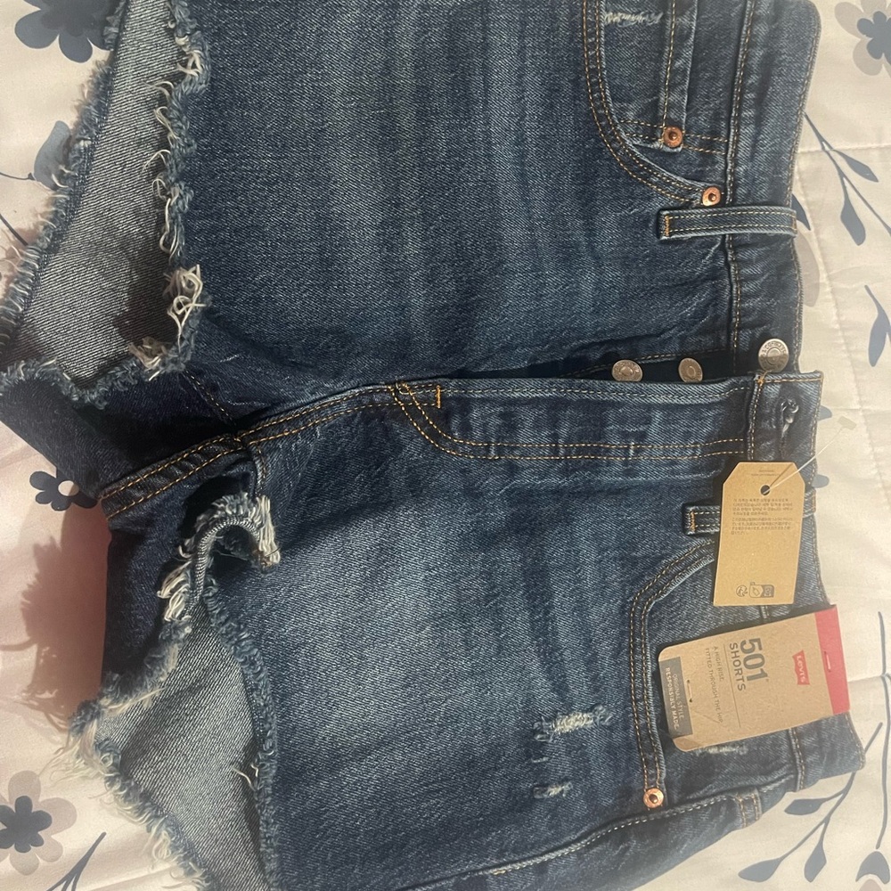 Levi's 501 Blue Denim Shorts